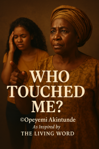 “WHO TOUCHED ME?”