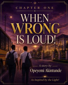 CHAPTER ONE “WHEN WRONG IS LOUD!”