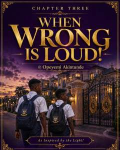 CHAPTER THREE “WHEN WRONG IS LOUD!”