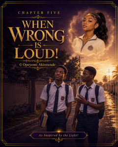 CHAPTER FIVE “WHEN WRONG IS LOUD!”
