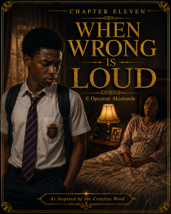 CHAPTER ELEVEN “WHEN WRONG IS LOUD!”