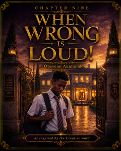 CHAPTER NINE WHEN WRONG IS LOUD!