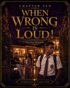 CHAPTER TEN “WHEN WRONG IS LOUD!”